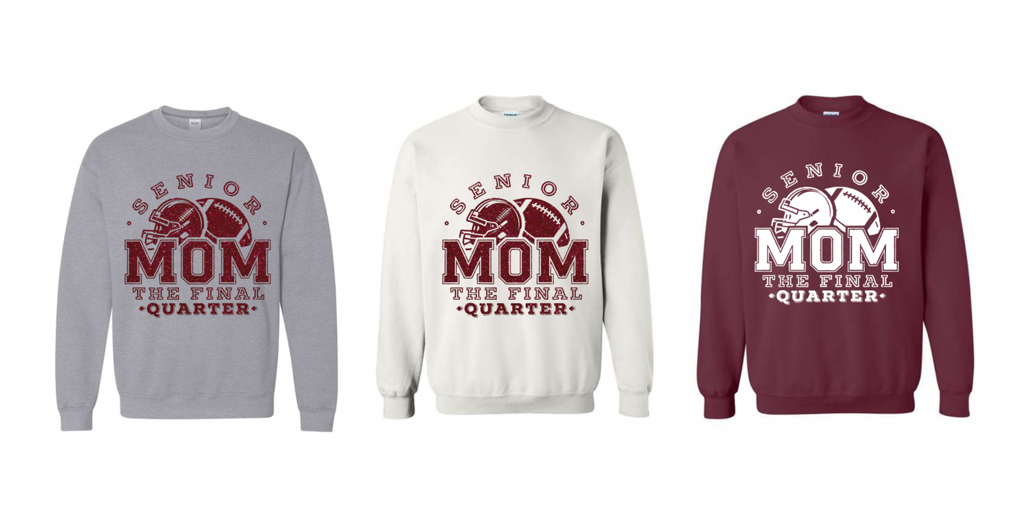 Adult Gildan Heavy Blend Crewneck Sweatshirt Design Senior Mom