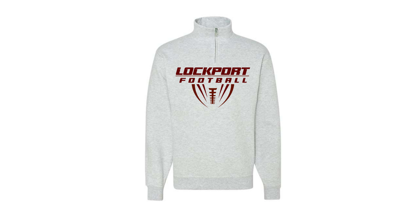 Jerzees 1/4 Zip Sweatshirt Full Chest Design