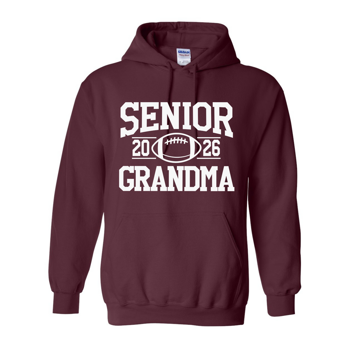 Adult Gildan Heavy Blend Hooded Sweatshirt Design Senior Grandma
