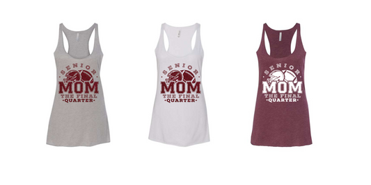 BELLA + CANVAS Women's Jersey Racerback Tank Senior Mom
