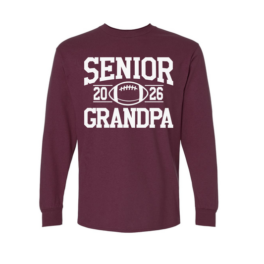 Unisex Heavy Cotton Long Sleeve T-shirt Gildan Senior Grandpa