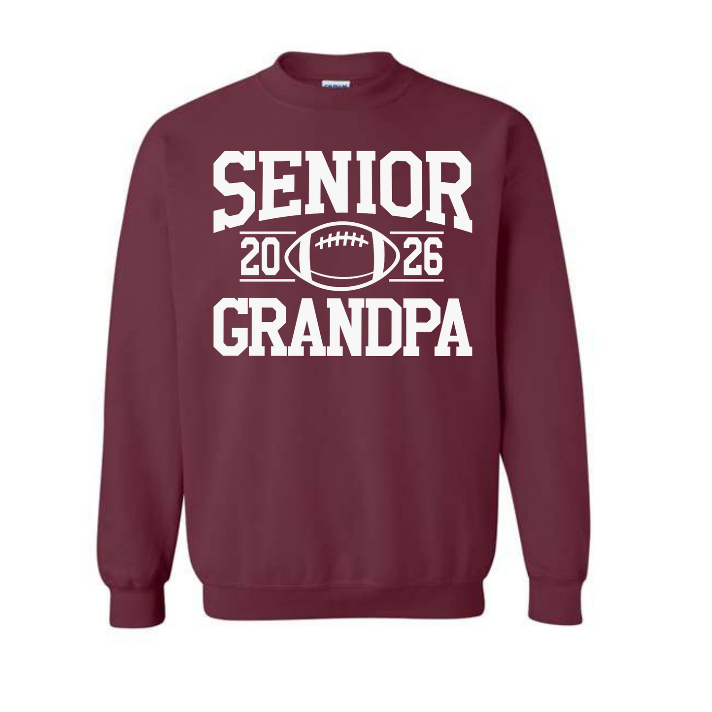 Adult Gildan Heavy Blend Crewneck Sweatshirt Design Senior Grandpa