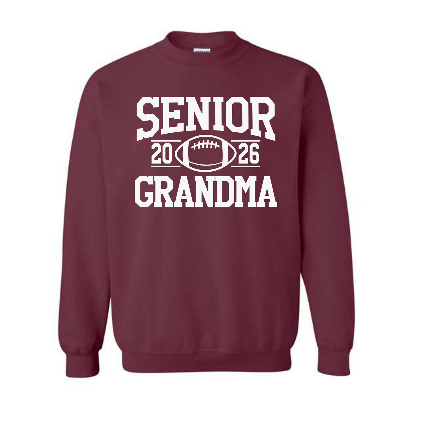 Adult Gildan Heavy Blend Crewneck Sweatshirt Design Senior Grandma