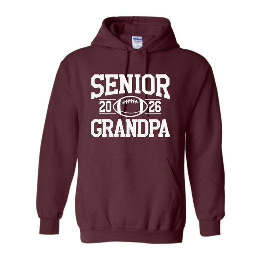 Adult Gildan Heavy Blend Hooded Sweatshirt Design Senior Grandpa