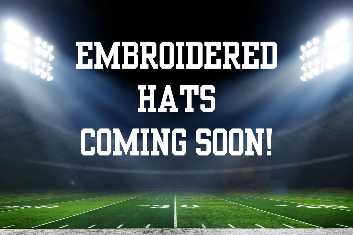 Embroidered Hats Coming Soon