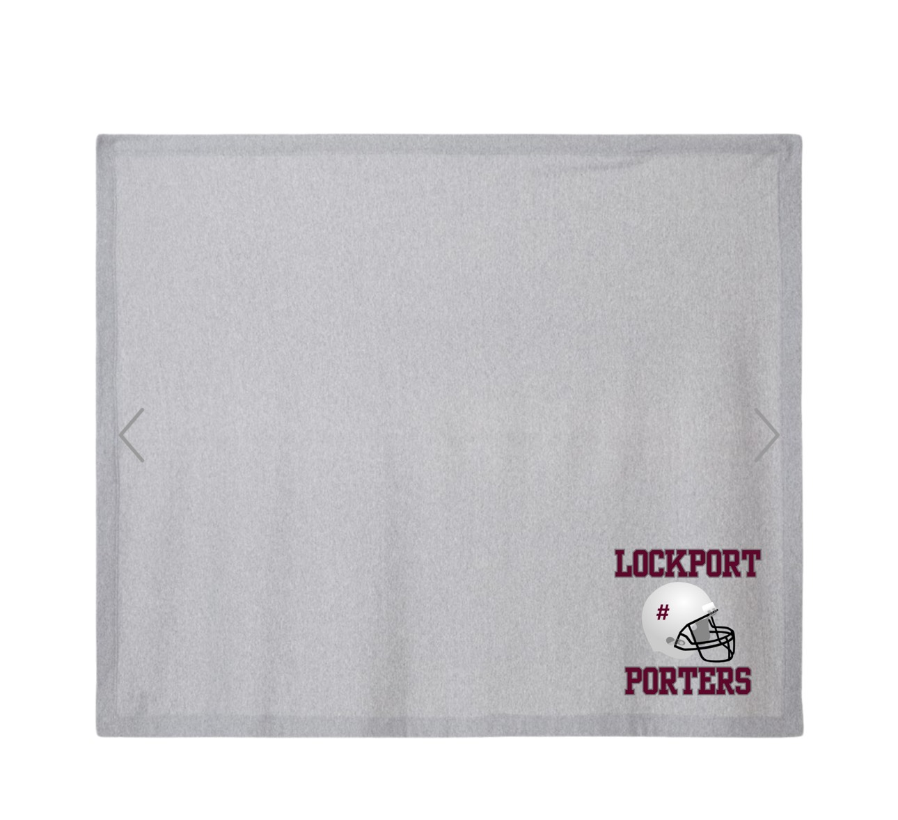 Stadium Blanket 2 Custom # on Helmet